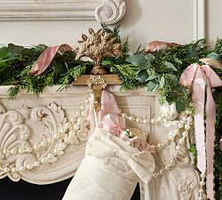 LoveShackFancy Brass Roses Stocking Holder