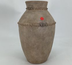 Open Box: Emilia Ceramic Vase, Large (15"H) - Brown | Pottery Barn