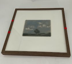 Open Box: Tiny Landscapes by Chelsea Fly, Print #4 (18"x18") - Rustic Tan