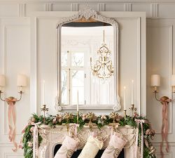 LoveShackFancy Carved Wood Mirror