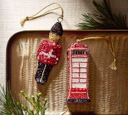 Beaded London Ornaments