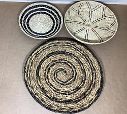 Open Box: Handwoven Basket Wall Art, Set of 3 - Natural