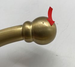 Open Box: Oversized Wall Hook (13") - Brass
