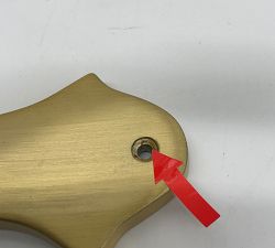 Open Box: Oversized Wall Hook (13") - Brass