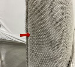 Open Box: Remmy Swivel Chair (39") - Performance Heathered Basketweave Alabaster White