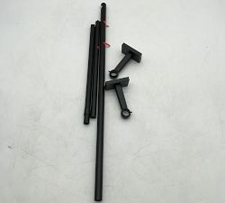 Open Box: Standard Curtain Rod &amp; Wall Bracket (28"-48", 0.75"Diam) - Matte Black