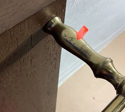 Open Box: Summerville Reversible Rail Ledge (36") - Antique Brown, Brass
