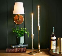 Redford Caramel Leather Sconce (12")