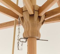 Rectangular Teak Umbrella (10')