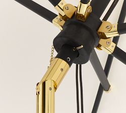 Rectangular Metal Umbrella with Metal Accents (10')