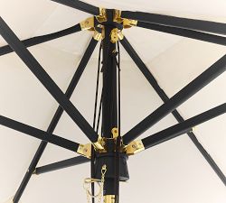 Rectangular Metal Umbrella with Metal Accents (10')