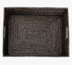 Tava Handwoven Rattan Rectangular Storage Basket