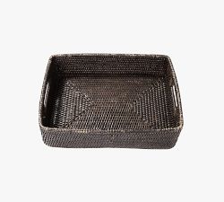 Tava Handwoven Rattan Rectangular Storage Basket