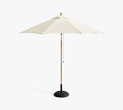 Round Teak Umbrella (9')