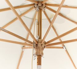 Round Teak Umbrella (9')