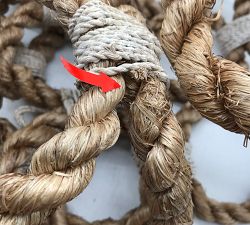 Open Box: Rope Wall Art, Rectangle - Lacquered Matte