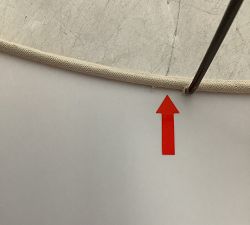 Open Box: Gallery Linen Tapered Drum Lamp Shade, Extra Large (20" Diam) - Sand