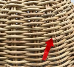 Open Box: Phoebe Woven Table Lamp (18") - Natural