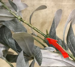 Open Box: Faux Fading Olive Branch (48") - Green