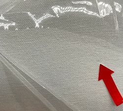 Open Box: Gallery Linen Straight-Sided Drum Lamp Shade, Extra Large (19") - White