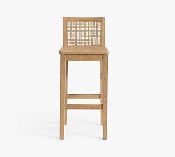 Open Box: Marina Cane Bar Stool (30") - Seadrift