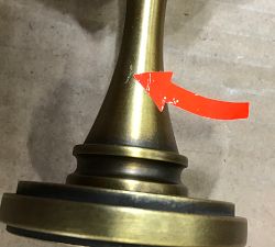 Open Box: Somorset Hidden Connection Room Darkening Curtain Rod (48"-88", 0.75"Diam) - Burnished Brass
