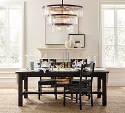 Windham Glass Tiered Round Chandelier (35")