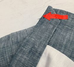 Open Box: Belgian Flax Linen Light Filtering Curtain (54"W x 84"L) - Blue Chambray