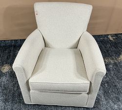 Open Box: Irving Roll Arm Swivel Chair without Nailheads (33") - Performance Boucle Oatmeal