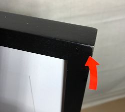 Open Box: Wood Gallery Frame (27"W x 39"L) - Black