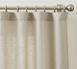 Open Box: Belgian Flax Linen Unlined Curtain (50"W x 96"L) - Bamboo