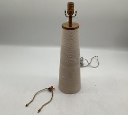 Open Box: Harbor Rattan Table Lamp (22") - Whitewash: Base Only