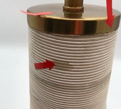Open Box: Harbor Rattan Table Lamp, Base Only (22") - Whitewash