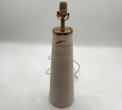 Open Box: Harbor Rattan Table Lamp, Base Only (22") - Whitewash