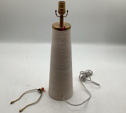 Open Box: Harbor Rattan Table Lamp (22") - Whitewash: Base Only