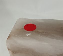 Open Box: Windham Stone Block Table Lamp, Base Only (21") - White Alabaster
