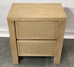 Open Box: Marina Cane Mini Nightstand (22") - Seadrift