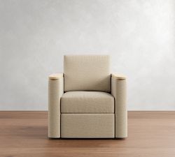 Spencer Upholstered Swivel Armchair by Michael Graves Design