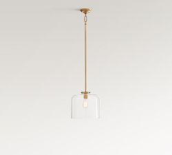 Anderson Clear Glass Dome Pendant (12"-15")