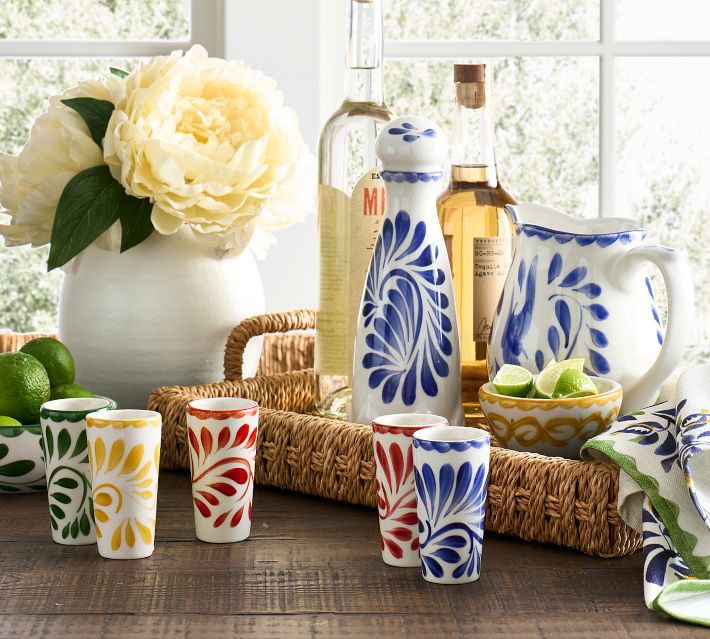 Puebla Porcelain Pitcher | Pottery Barn