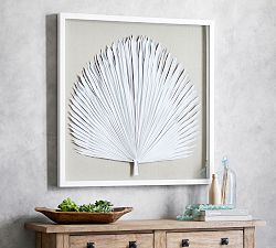 Palm Leaf Shadow Box Wall Art