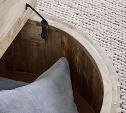 Coloma Round Storage Coffee Table (40")