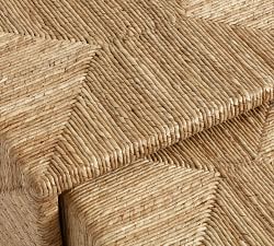 Malibu Rectangular Woven Nesting Tables (18"-22")