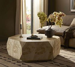 Elaina Geometric Coffee Table (46")