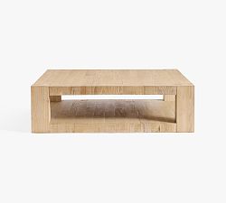 Open Box: Rockport Square Reclaimed Wood Coffee Table (55") - Pale Sand