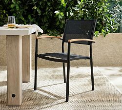 Santa Ana Metal Stackable Outdoor Dining Chair - Set of 4