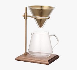 Open Box: Kinto 4-Cup Pour Over Coffee Brewer with Stand - Gold