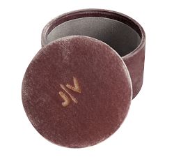 Round Velvet Jewelry Box