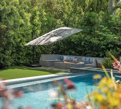 Breenan Square Metal Cantilever Umbrella (12')