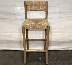 Open Box: Malibu Woven Counter Stool (24"H) - Seagrass Natural, Honey